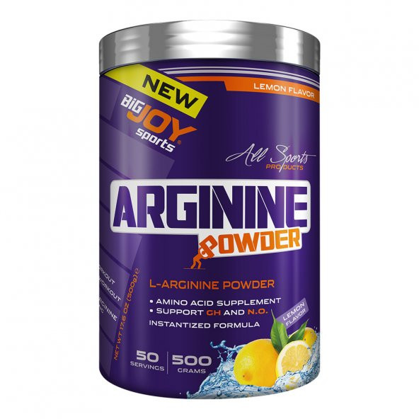 BigJoy L Arginine Powder 500 Gr 50 Servis 2 Aromalı Arjinin (ARG)- Hediyeli