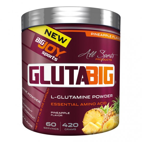 Big Joy Gluta Big % 100 Glutamine Powder 420 Gram Bigjoy Sports GlutaBig