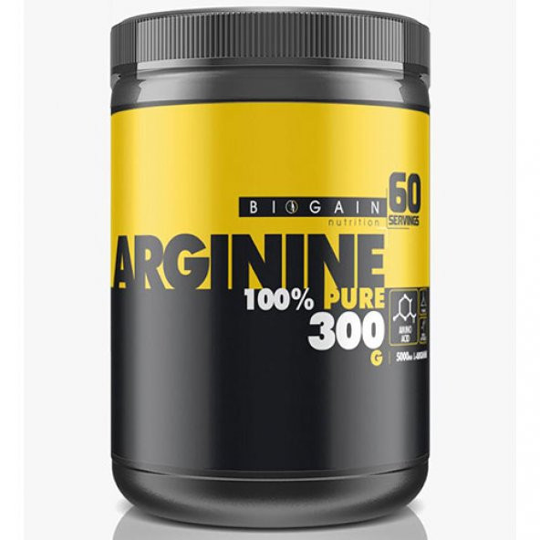 Biogain Nutrition L Arginine Powder 300 Gr Saf Aromasız Arjinin