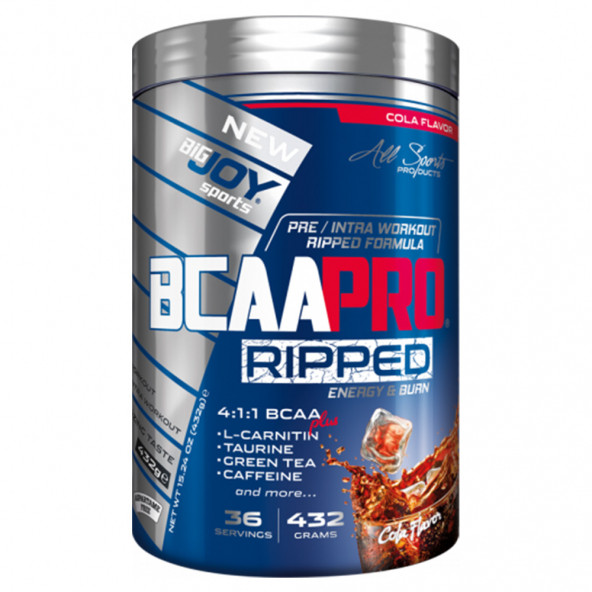 Bigjoy Sports BCAAPro Ripped 432 Gram Termojenik Etkili Aromalı Bcaa Powder