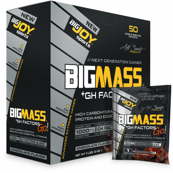 Bigjoy Bigmass GH Factors 5000 Gr 50 Paket Karbonhidrat Tozu Big Joy Mass Go Pro Gainer