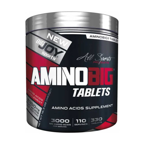 AminoBig 3000 mg 330 Tablets 110 Porsiyon Kompleks Aminoasit