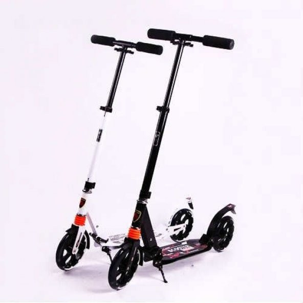 Urban LUX, Büyük Boy Teker (20cm) Çift Amortisör, Katlanır, Çelik Yetişkin Scooterı (100 Kg) - 2