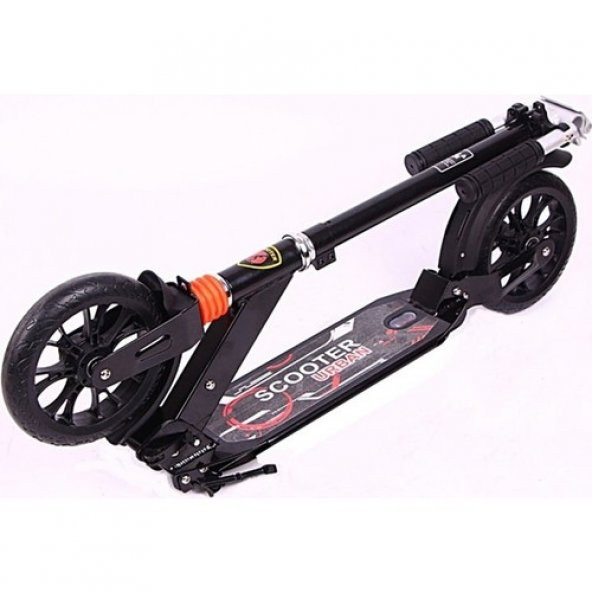 Urban LUX, Büyük Boy Teker (20cm) Çift Amortisör, Katlanır, Çelik Yetişkin Scooterı (100 Kg) - 6