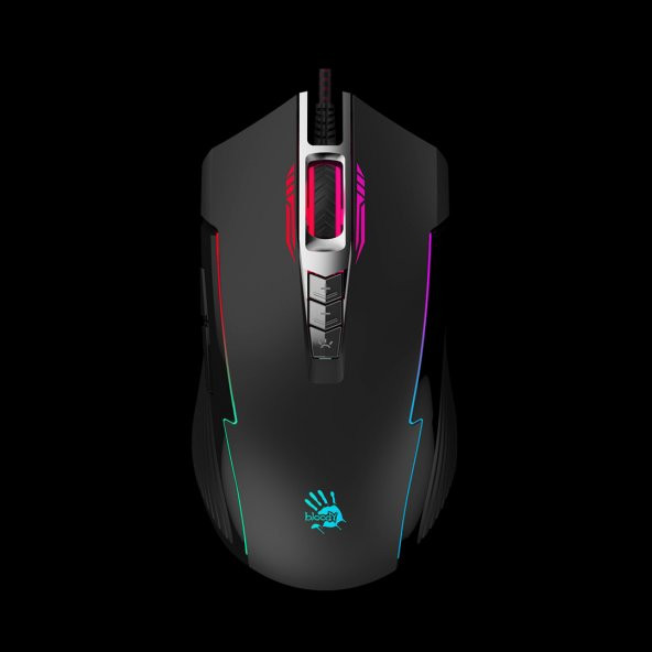 BLOODY P93  5000CPI RGB-UC3 AKTİF GAMER MOUSE USB SİYAH - 2