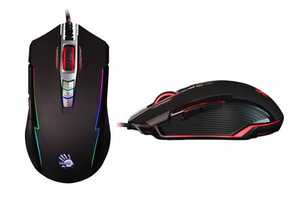 BLOODY P93  5000CPI RGB-UC3 AKTİF GAMER MOUSE USB SİYAH - 3