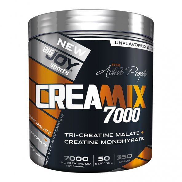 Bigjoy Creamix 350g Servisinde 70000 Mg 4g tri-kreatin malat, 3g kreatin monohidrat Kompleks