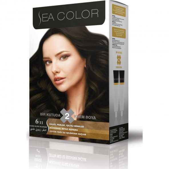 Sea Color Saç Boyası 6/11 Yoğun Koyu Küllü Kumral