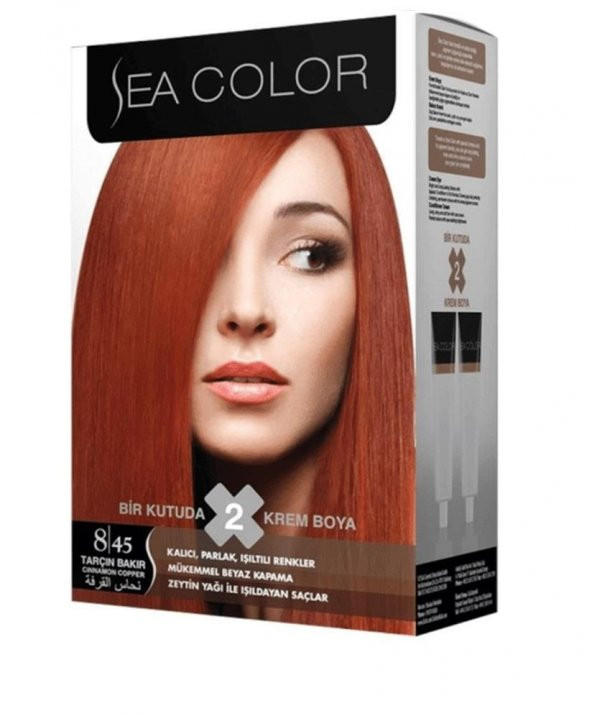 Sea Color Saç Boyası 8/45 Tarçın Bakır
