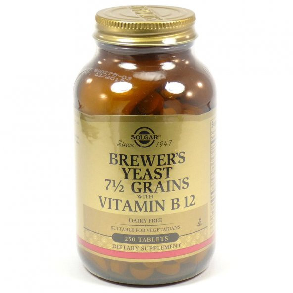 Solgar Brewer S Yeast With Vitamin B12 250 Tablet