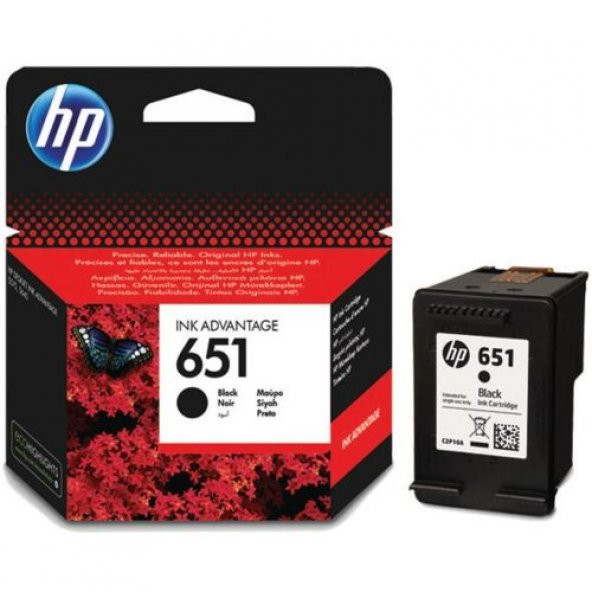 HP No 651 600 Sayfa Siyah Kartuş C2P10A - 1