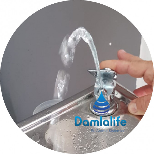 Damlalife Basmalı musluk fışkırtmalı çeşme su sebili musluğu - 3