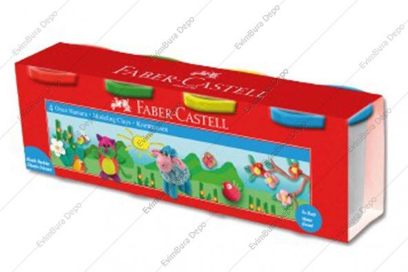 Faber-Castell Oyun Hamuru Klasik 4 Renk