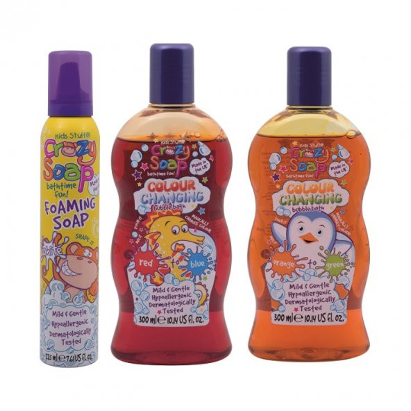 Crazy Soap Çocuklar İçin Banyo Köpüğü Ve Renk Değiştiren Sabunu