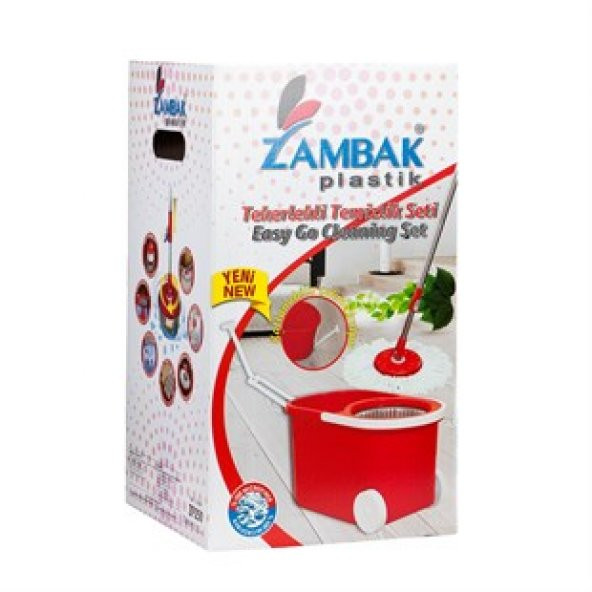 PLASTİK  VİLEDA TEKERLİ  TEMİZLİK SETİ