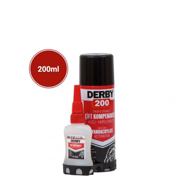 Derby 200 + 35 GR Plastik Hızlı Yapıştırıcı