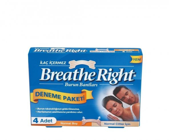 Breathe Right Burun Bandı Deneme Paketi Normal Boy 4lü