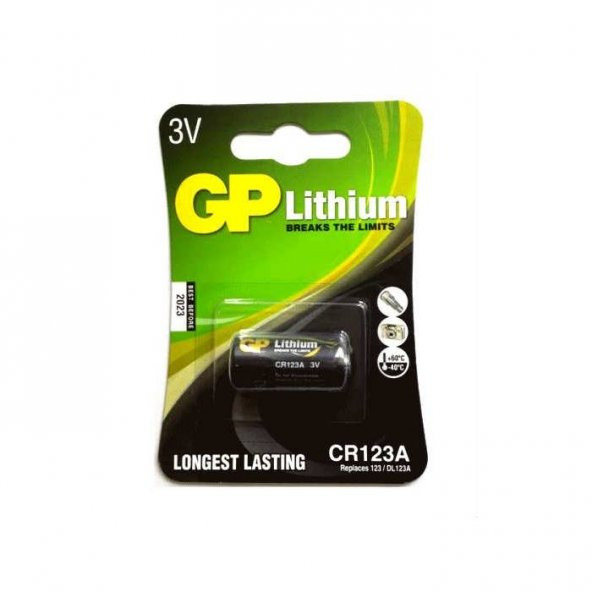 GP CR123A - 3V Lithium Pil - Kargo Ücretsiz