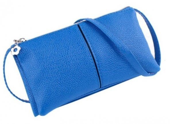 Askılı Clutch Çanta, Antibakteriyel Kaliteli PU Deri - 3