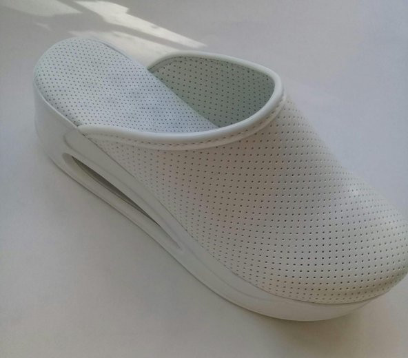 Beyaz Bayan Air Max Taban Sabo Terlik - 3