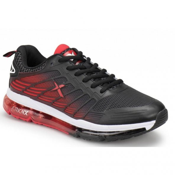 Kinetix Palmer Erkek Siyah-Kırmızı-Gümüş Günlük Sneaker