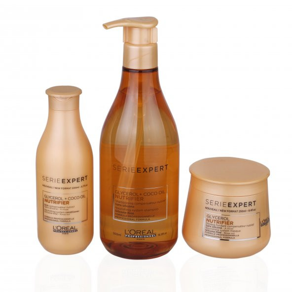 Loreal Serie Expert Kuru Saçlar İçin Şampuan Krem Maske - 1