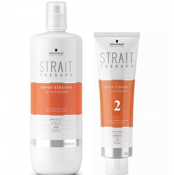 Schwarzkopf Strait Therapy -2- Düzleştirici Krem + Süt SET