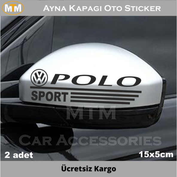 Volkswagen Polo Ayna Oto Sticker (2 Adet)
