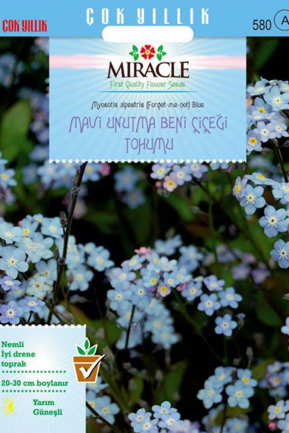 Miracle Mavi Unutma Beni Çiçeği Tohumu (800 tohum)