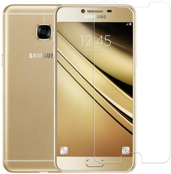 Samsung Galaxy C7 Temperli Kırılmaz Cam Ekran Koruyucu