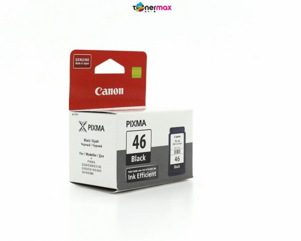 Canon PG-46 Pixma E404/E414/E464/E484 Siyah Kartuş
