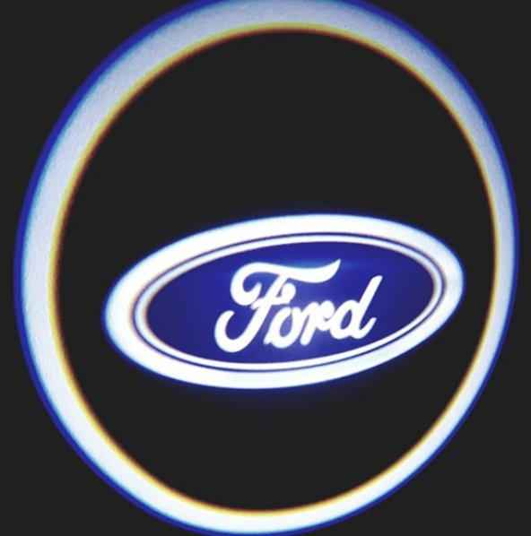 Ford Araçlar İçin Pilli Yapıştırmalı Kapı Altı Led Logo