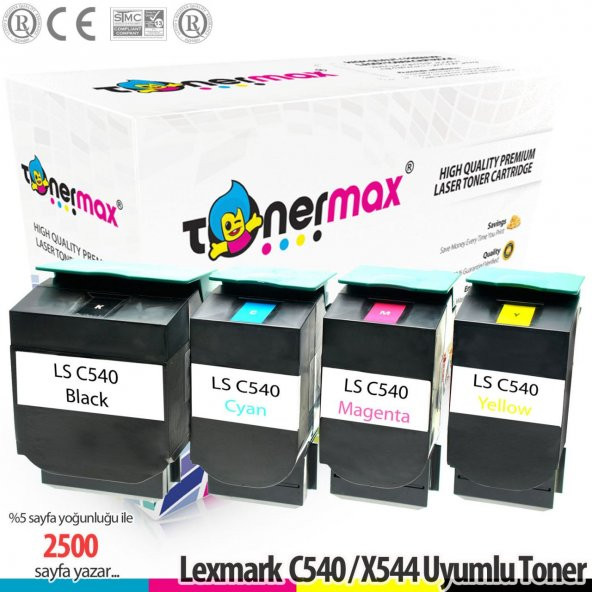 Lexmark C544 / C546 / X544 / X546 / X548 Muadil Toner