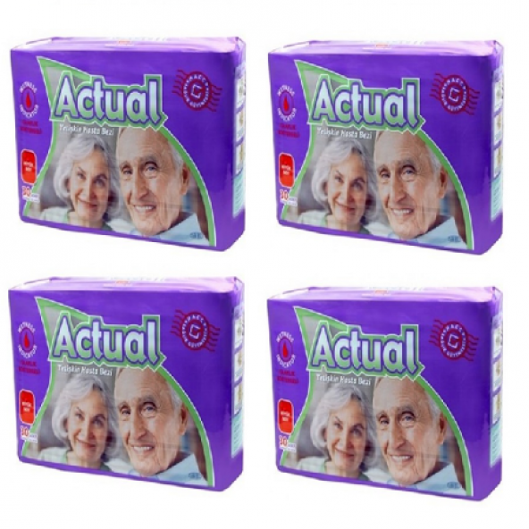 Actual Hasta Alt Bezi Yetişkinler İçin Large 30lu 4 paket - 1