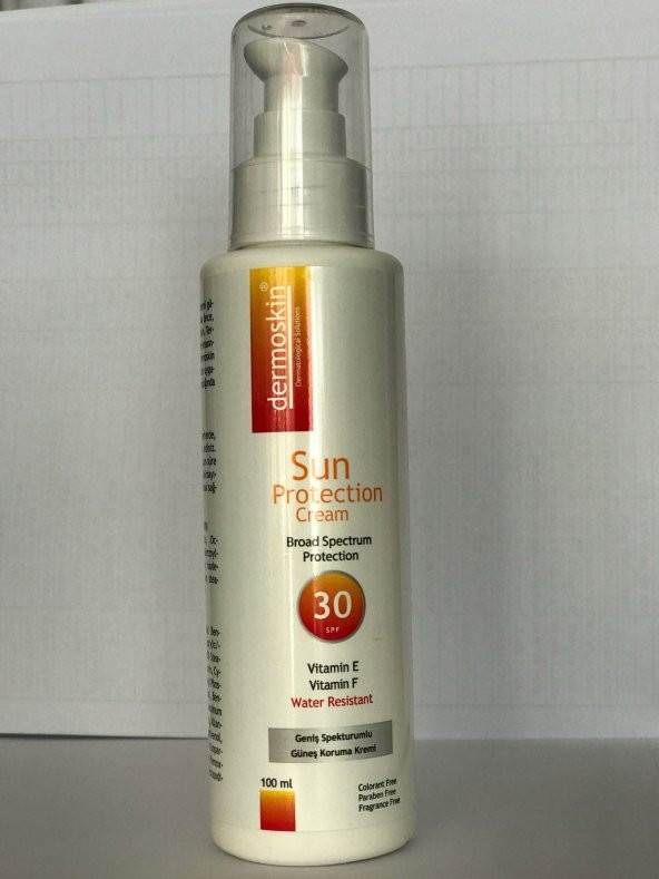 Dermoskin Sun Protection Cream SPF 30 100 ML ( KUTUSUZ) SKT 05/21