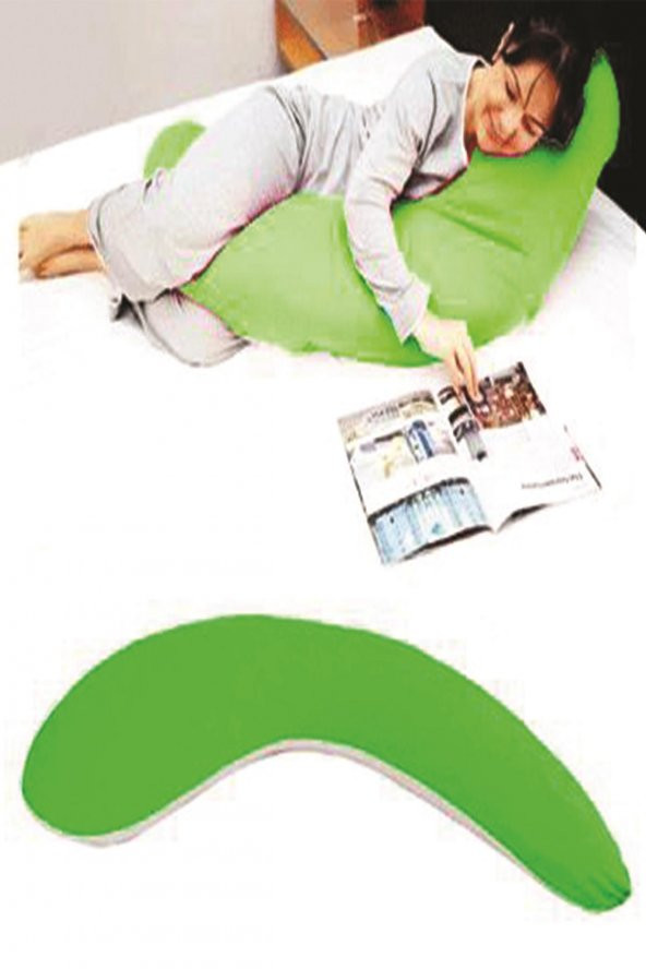 Yarım Boy Hamile ve Uyku Yastığı ( Yeşil )