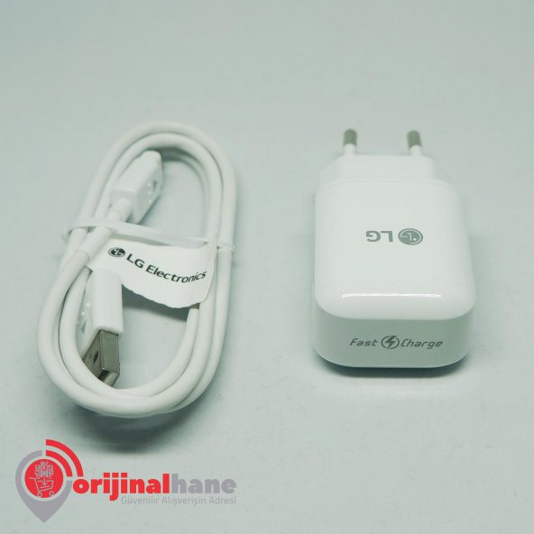 LG V10 Orijinal Hızlı Şarj Cihazı Adaptör + USB Data Kablo