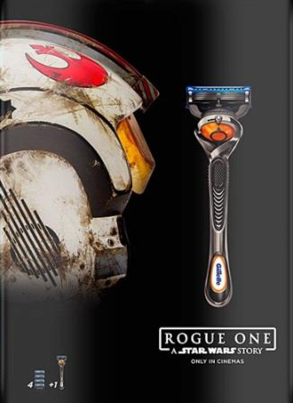 Gillette Star Wars Rogue One Makine + 4lü Yedek Tıraş Bıçağı
