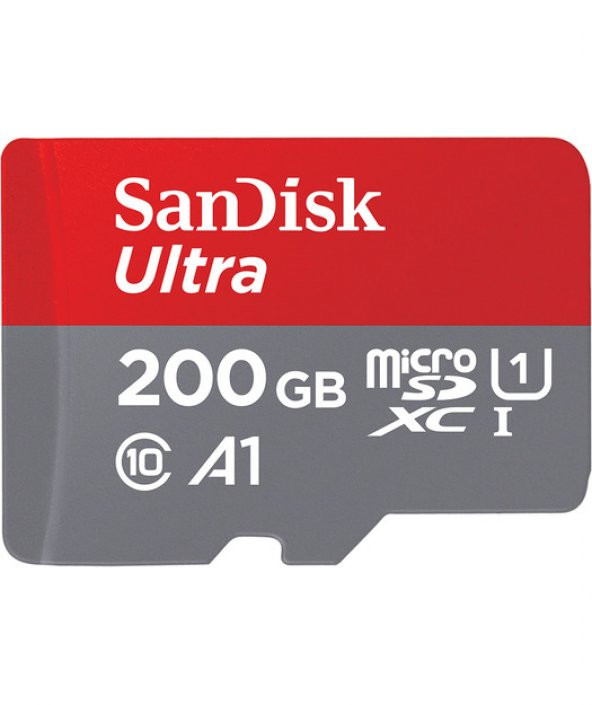 Ultra Android microSDXC 200GB + SD Adapter + Memory Zone App 100MB/s A1 Class 10 UHS-I