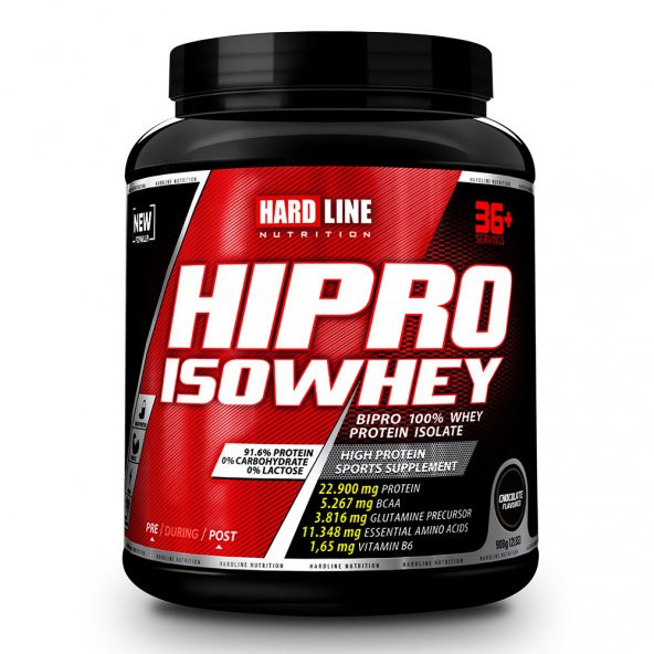 Hardline Nutrition Hipro Isowhey Protein Tozu 908 Gram 36 Servis İzole Whey Protein