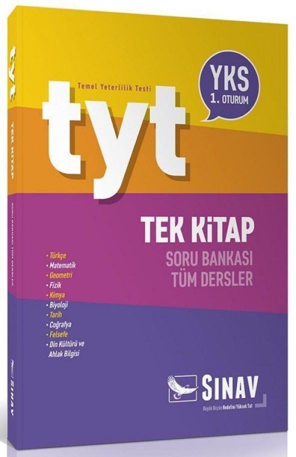 Sınav YKS TYT Tüm Dersler Soru Bankası Tek Kitap Sınav Yayınları