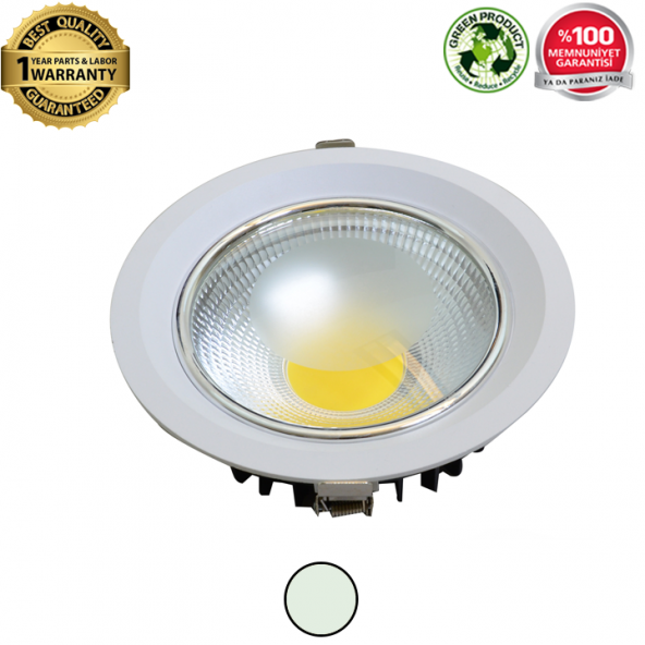30W Oval Cam LED Armatür (Downlight) Beyaz
