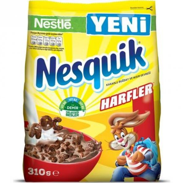 N Nesquik 310GR Harfler