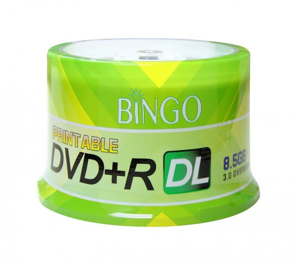 Bingo Dvd+R 8.5Gb Dl 240Mın 8X 50Li Cake Prıntable