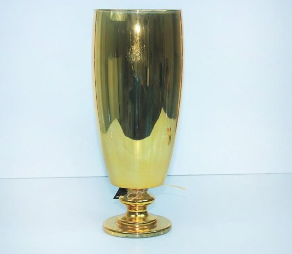 Cam Dekoratif Altın Renk Çiçeklik 38 cm