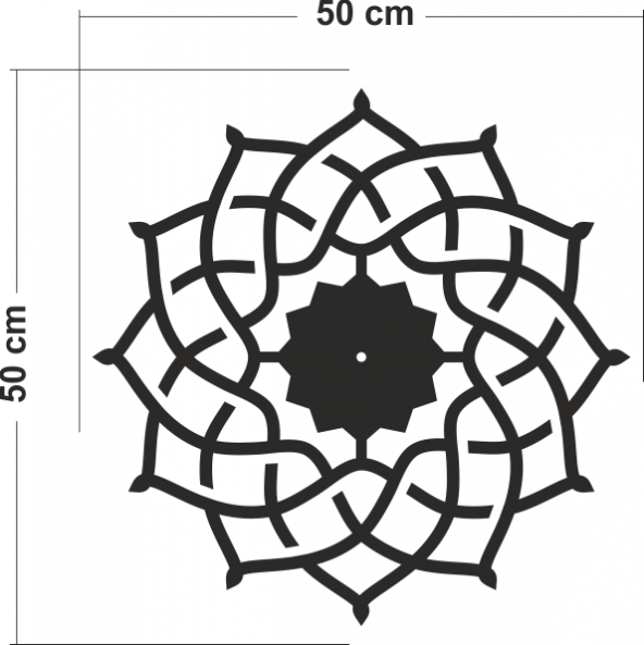 ÖRGÜ AHŞAP SAAT - 2