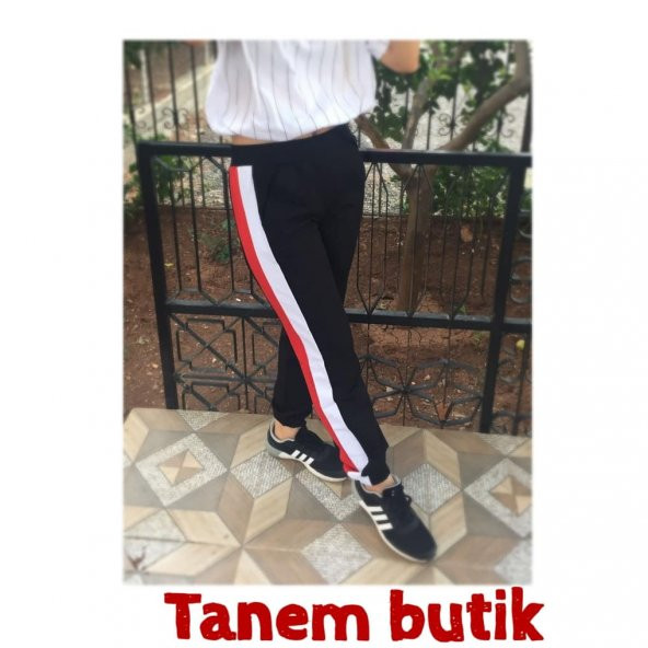 Pogi şeritli eşofman altı - 2