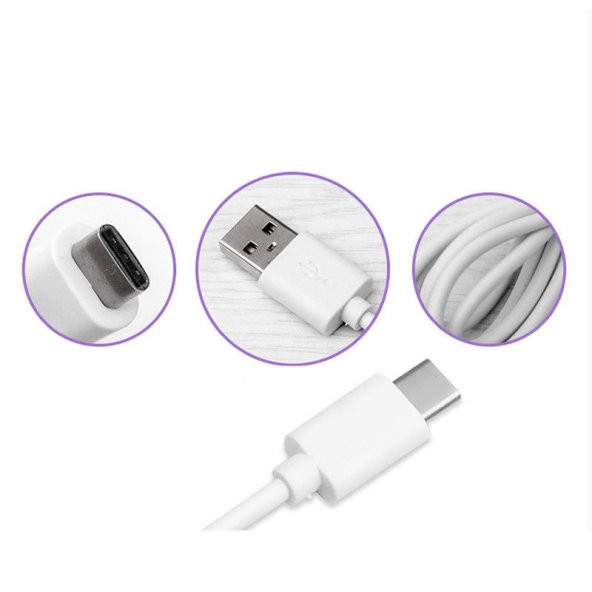 Lenovo Şarj Cihazı Aleti Type C Usb Kablo Adaptör 5 Volt 2.1 Amper - 3