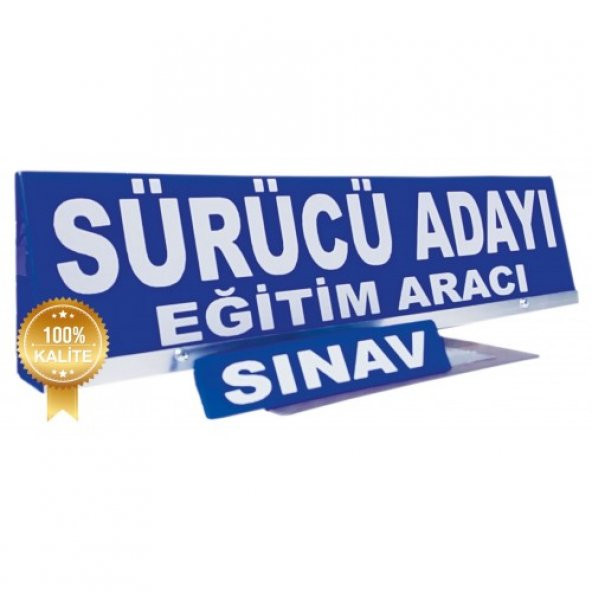 Sürücü Kursu Malzemeleri + Tepelik + Araç Üstlüğü + Sürücü Aday Levhası + Sınav,Eğitim Aracı Tabela