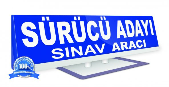 Sürücü Kursu Malzemeleri + Sınav Aracı Tabelası + Araç Üstü Tepelik